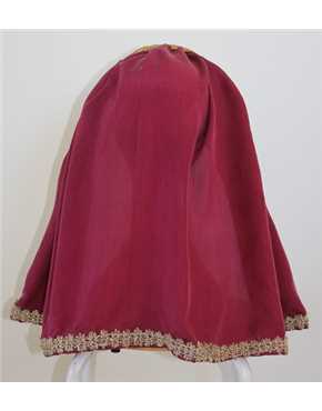 medieval maiden headwear back